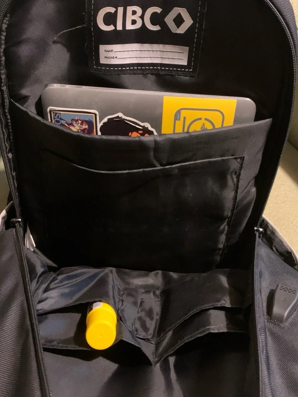 Black Men's Backpack - Professional Commuter Laptop Bag